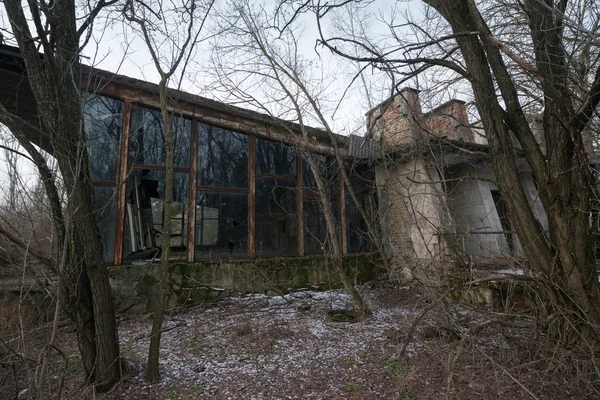 Fluvial Port Building Pripyat Ukraine — Stock Photo, Image