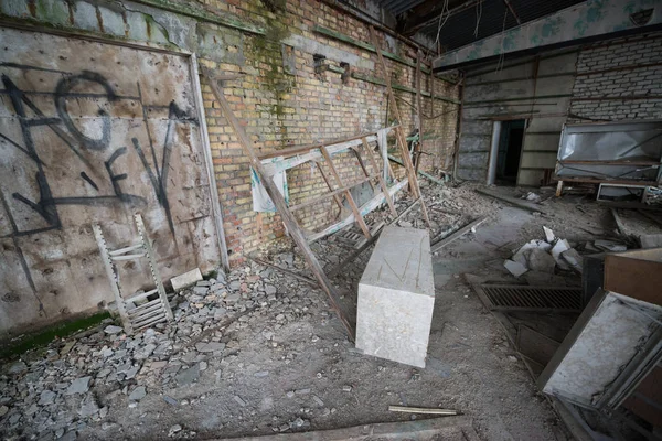 Edificio Del Puerto Fluvial Pripyat Ucrania —  Fotos de Stock