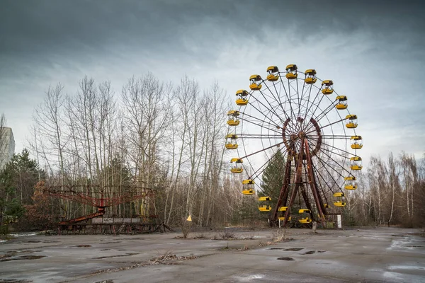 Rueda Fortuna Parque Atracciones Pripyat Ucrania — Foto de Stock