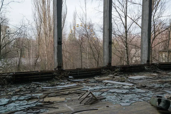 Dönme Dolap Pripyat Ukrayna Eğlence Parkında — Stok fotoğraf