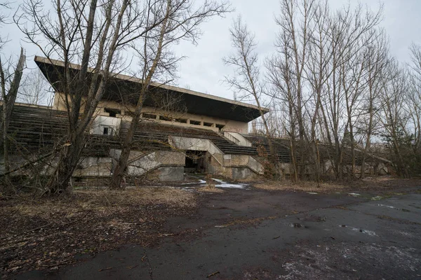 Stadium Chernobyl Exclusion Zone Ukraine — Stock Photo, Image