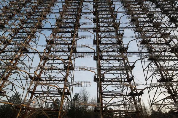 Sowjetisches Radarsystem Duga Der Nähe Des Kernkraftwerks Tschernobyl — Stockfoto