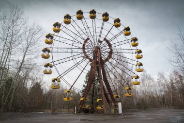 Pripyat eğlence parkında / Chernobyl felaket