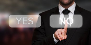 işadamı yok düğmesine basarak