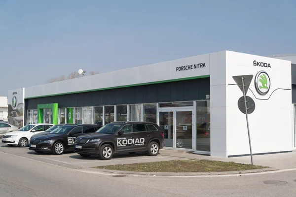 Nitra Slovakia March 2018 Skoda Auto Store Nitra Slovakia Skoda — стоковое фото