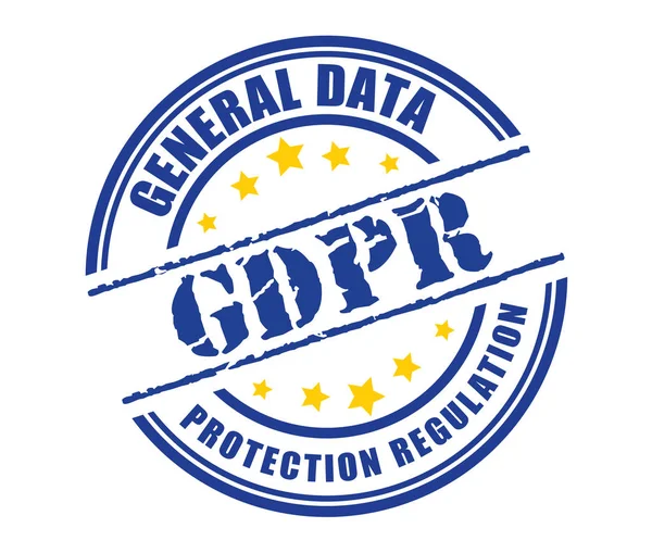 Regolamento Generale Sulla Protezione Dei Dati Gdpr — Vettoriale Stock