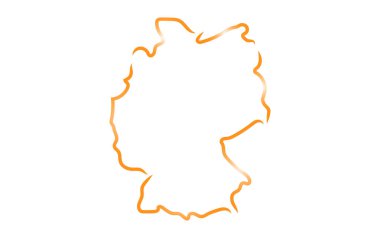 Almanya Haritası stilize kroki