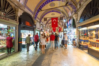 İstanbul, 16 Ağustos 2019: İstanbul 'daki Büyük Pazar, Türkiye' nin en büyük pazarı