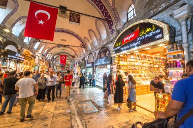 İstanbul, 16 Ağustos 2019: İstanbul 'daki Büyük Pazar, Türkiye' nin en büyük pazarı