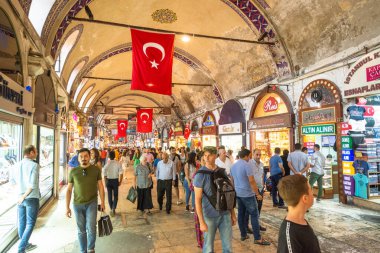 İstanbul, 16 Ağustos 2019: İstanbul 'daki Büyük Pazar, Türkiye' nin en büyük pazarı