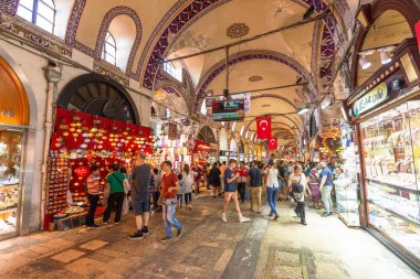 İstanbul, 16 Ağustos 2019: İstanbul 'daki Büyük Pazar, Türkiye' nin en büyük pazarı
