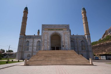 Osh, Kyrgyzstan, circa august 2019: Sulaiman-Too Mosque in Osh, Kyrgyzstan