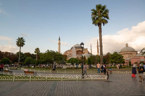 Stanbul Ağustos 2019 Ayasofya Stanbul Günbatımı — Stok fotoğraf