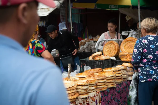 Bishkek Kirguistán Circa Agosto 2019 Bazar Osh Día Nublado Bishkek —  Fotos de Stock