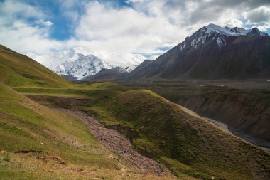 Canyon on the way to Lenin peak in Kyrgyzstan, Pamir