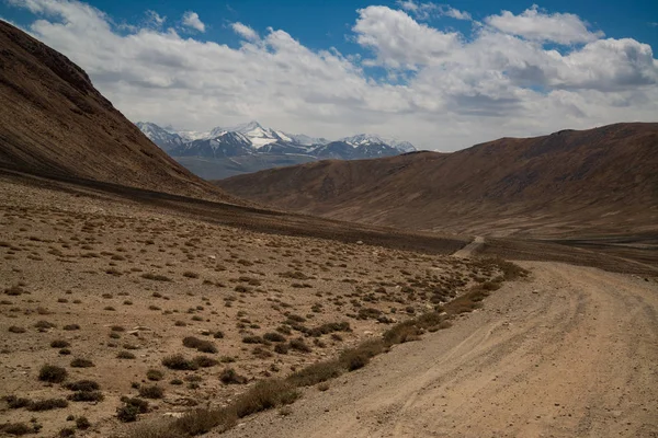 Vista Para Estrada Pamir Tajiquistão — Fotografia de Stock