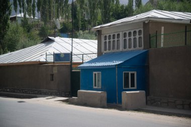Khorog, Tacikistan, takriben Eylül 2019: Afganistan 'ın Khorog, Tacikistan Büyükelçiliği