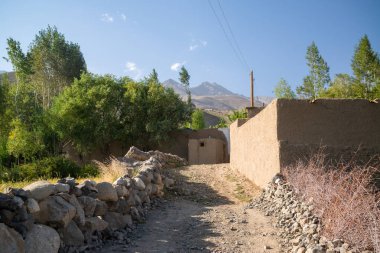 Afganistan 'daki Wakhan Koridoru' ndaki köye bak.