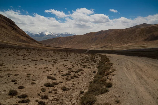 Vista Para Estrada Pamir Tajiquistão — Fotografia de Stock