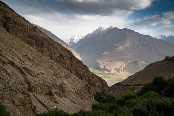 Montanhas Afeganistão Wakhan Corredor Retirado Lado Tajiquistão Estrada Pamir — Fotografia de Stock