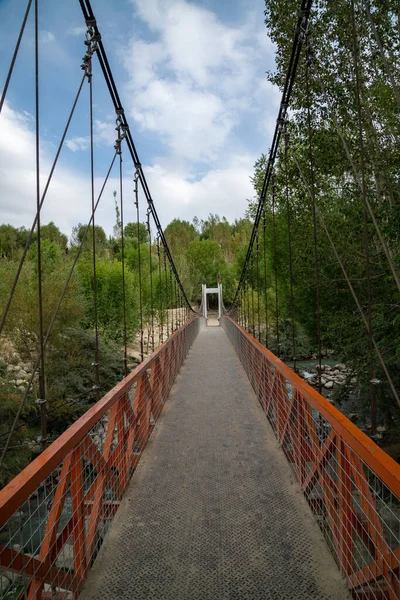 Puente Colgante Ishkashim Afganistán — Foto de Stock