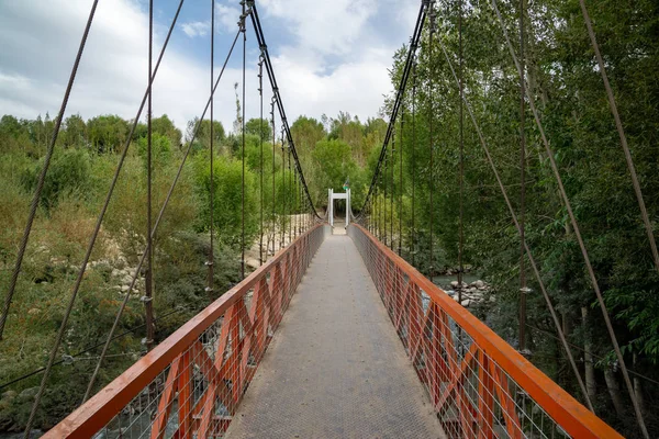 Puente Colgante Ishkashim Afganistán — Foto de Stock