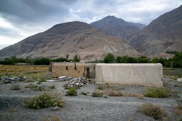 Vista Para Aldeia Corredor Wakhan Afeganistão — Fotografia de Stock