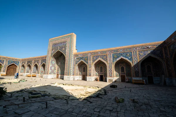 stock image Samarkand, Uzbekistan, Circa September 2019 : Registan square on a sunny day