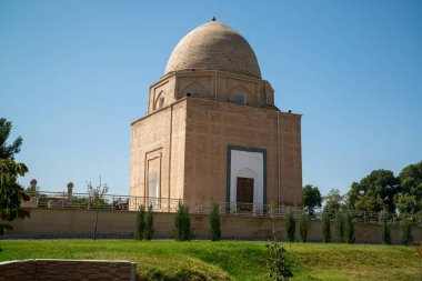 Samarkand, Uzbekistan, circa september 2019: Gur Emir mausoleum of the asian famous historical personality Tamerlane or Amir Timur in Samarkand, Uzbekistan