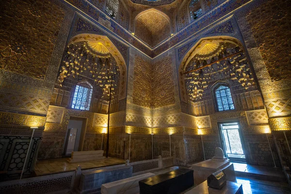Samarkand Uzbekistan Circa September 2019 Interior Gur Emir Mausoleum Asian — ストック写真