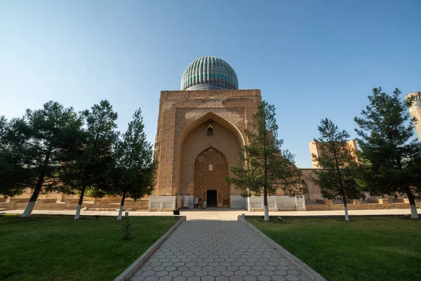 Samarcanda Uzbekistán Alrededor Septiembre 2019 Mezquita Bibi Khanym Samarcanda Uzbekistán — Foto de Stock