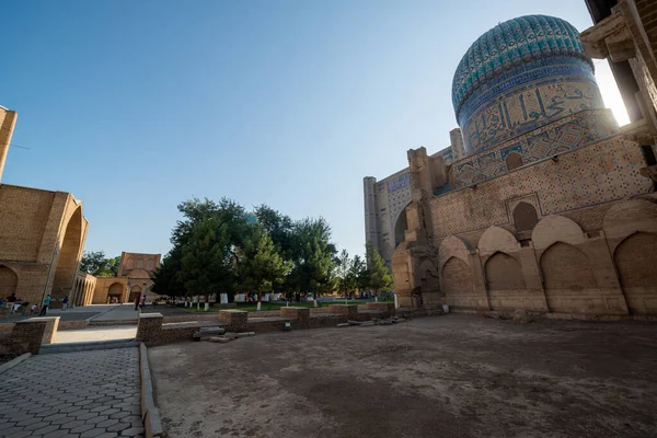 Samarcanda Uzbekistán Alrededor Septiembre 2019 Mezquita Bibi Khanym Samarcanda Uzbekistán — Foto de Stock