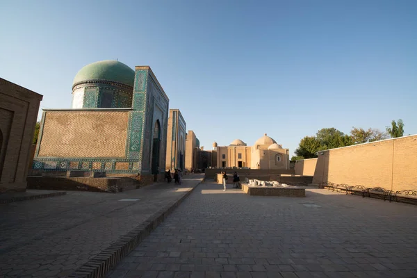 Samarkand Uzbekistan Circa September 2019 Historical Necropolis Mausoleums Shakhi Zinda — стокове фото