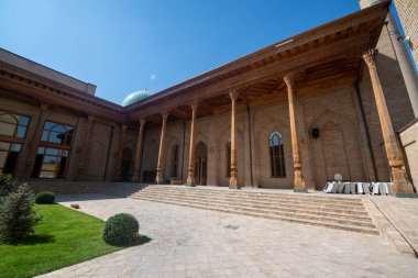 Tashkent, Uzbekistan - circa september 2019: The architectural complex Khazrati Imam, the top Tashkent historic Islamic site consisting of multiple mosques and memorials