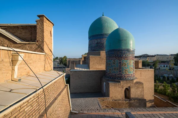 Samarcanda Uzbekistán Alrededor Septiembre 2019 Necrópolis Histórica Mausoleos Shakhi Zinda — Foto de Stock