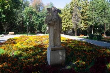 Bishkek, Kyrgyzstan, circa august 2019: Oak park in Bishkek, Kyrgyzstan