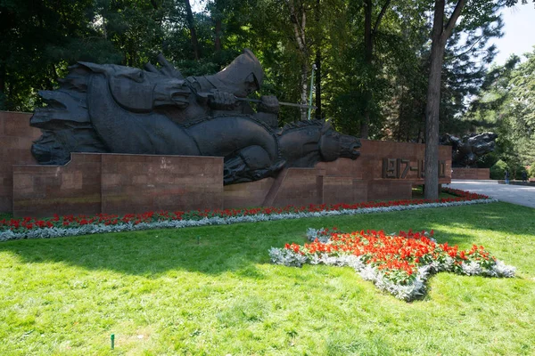 Almaty Kazakhstan Circa September 2019 World War Monument Panfilov Park — 스톡 사진