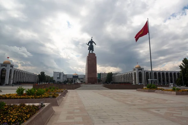 Bishkek Kyrgyzstan Circa August 2019 Ala Too Square Bishkek Kyrgyzstan — Stock Photo, Image