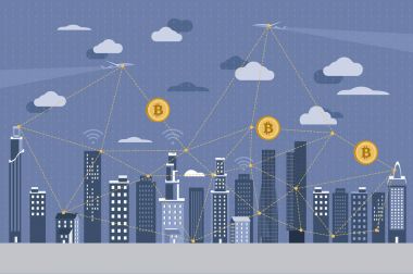 Modern şehir ve Blockchain kavramı