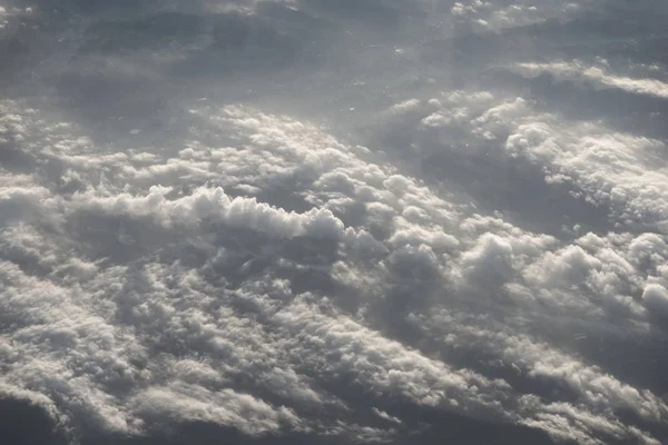 上から見たふわふわの雲 — ストック写真