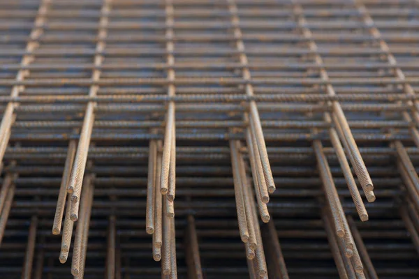 Stack Rusty Reinforcement Bars — Stock Photo, Image