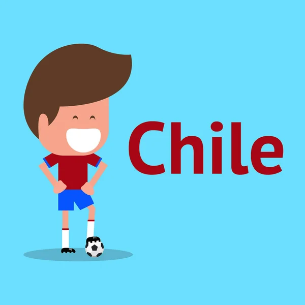 Şili futbol oyuncu karakteri.