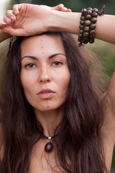 Hermosa chica hippie — Foto de Stock