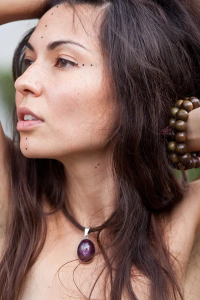 Hermosa chica hippie — Foto de Stock