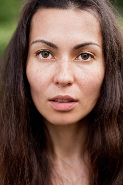 Portrait of a beautiful brunette Stock Photo