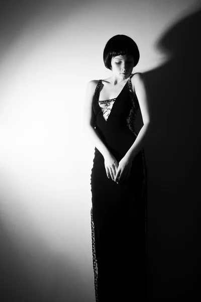 Woman in the style of 20's — Stock Photo, Image
