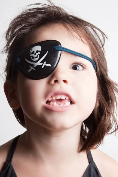Pequeña pirata niña — Foto de Stock