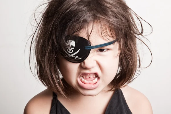 Pequeña pirata niña — Foto de Stock