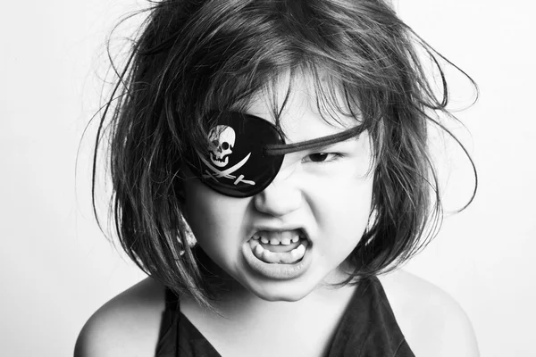 Little girl pirate — Stock Photo, Image