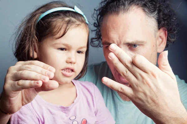 Finger puppet theater — Stock Photo, Image